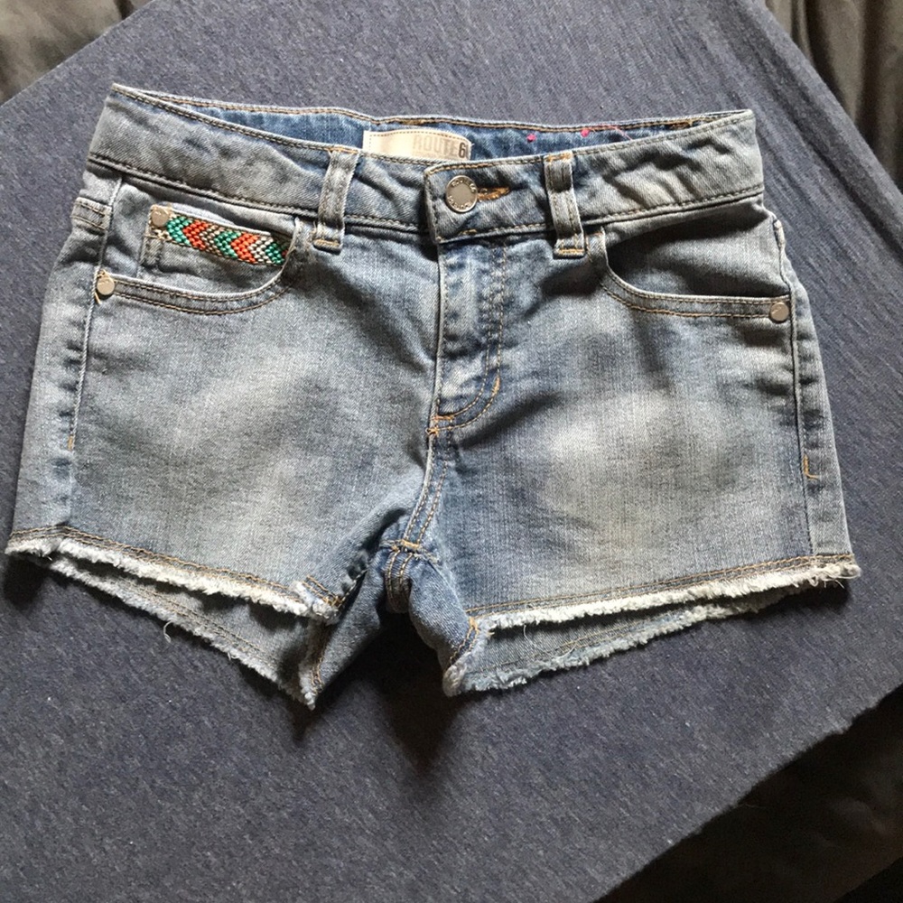 Girls Route 66 size 10 jean shorts